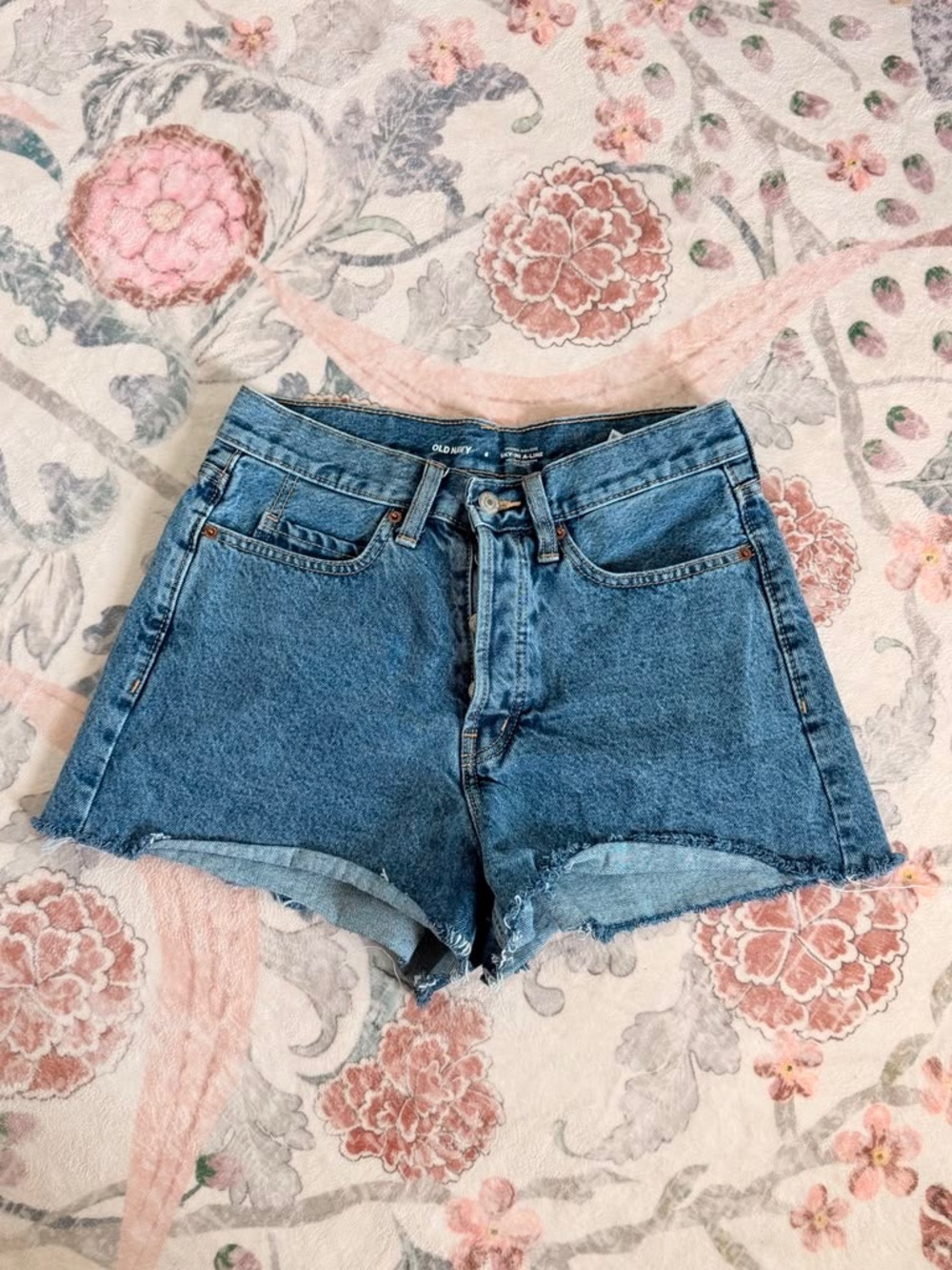 Old Navy Women's Blue Denim Cutoff Shorts
